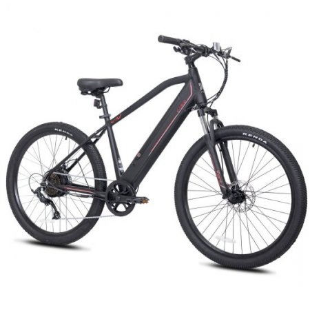 Kent Bicycles 27.5" Pedal Assist Mountain Electric Bicycle, Black