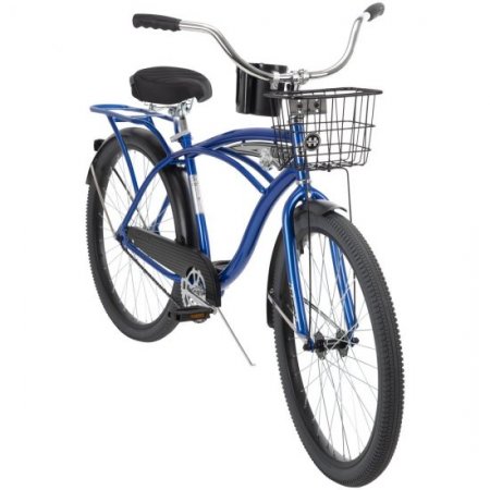 Huffy 26” Nel Lusso Men's Cruiser Bike, Gloss Royal Blue