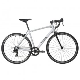 Decathlon Triban RC100 Adult Road Bike, 700 C, Silver, Extra-Large