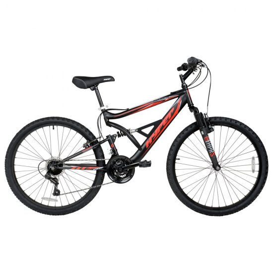 Hyper Bicycle Men\'s 26\" Shocker Mountain Bike, Black