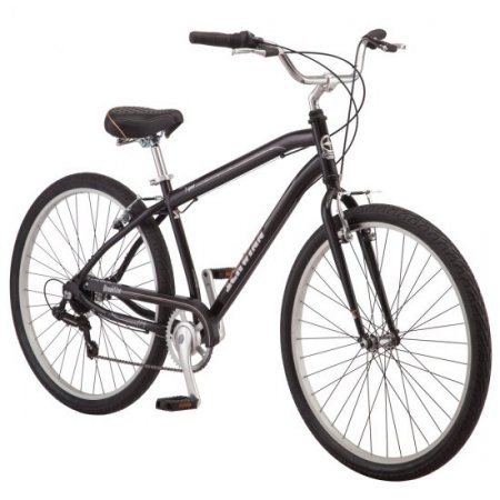 Schwinn Brookline cruiser bike, 27.5 inch wheel, 7 speeds, black