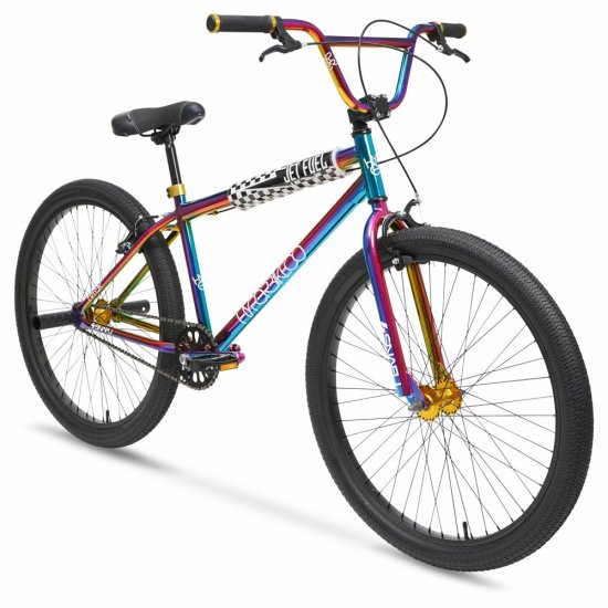 Hyper Bicycles Adult 26\" Multi-Color BMX Bike with Custom Jet Fuel Paint