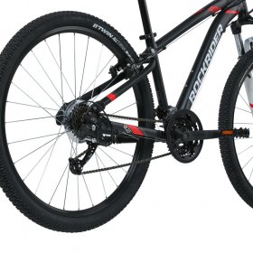 Decathlon Rockrider ST100 Mountain Bike, 27.5", 21 Speed, Black, Extra Large