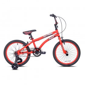 Kent Bicycles 18" Boy's BMX Slipstream Bicycle with Helmet, Red