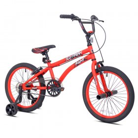 Kent Bicycles 18" Boy's BMX Slipstream Bicycle with Helmet, Red