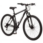 Mongoose Excursion Men's Mountain Bike, 29 inch wheels, 21 speeds, black / white