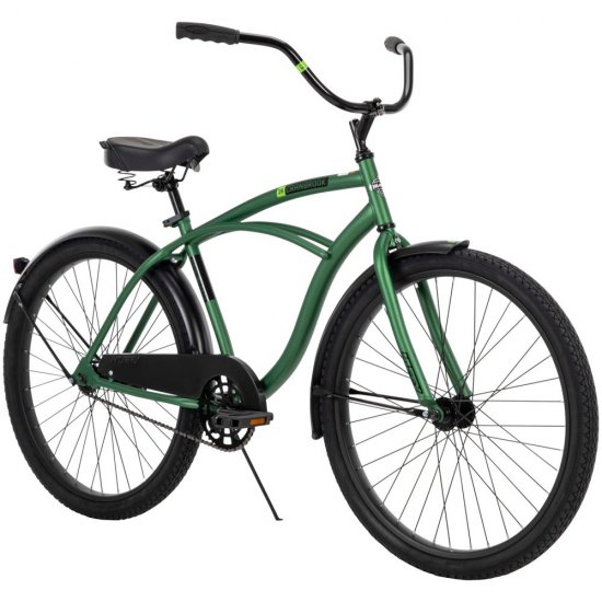 Huffy 26\" Cranbrook Men\'s Beach Cruiser Comfort Bike, Green