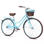 Kent Bicycles 700C Providence Ladies Cruiser Bike, Light Blue and Brown