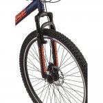 Mongoose Exhibit Mountain Bike, 29-inch wheels, 21 speeds, blue