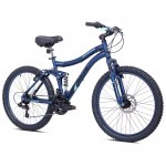 Genesis 24" Bella Vista Girl's Full Suspension Mountain Bike, Blue