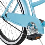 Huffy 24” Cranbrook Girls Beach Cruiser Bike for Women, Sky Blue