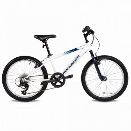 Decathlon Btwin ST120, Kids Mountain Bike, 20", 6 Speed, 3'11" to 4'5", White