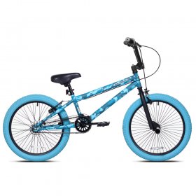 Kent 20 In. Incognito Girl's BMX Bike, Turquoise Blue Camouflage