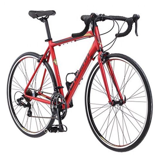 Schwinn Volare 1400 Bicycle 700C, Men\'s Drop Bar Road, Matte Red