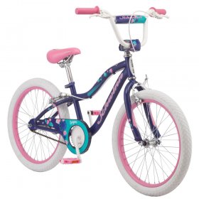 Schwinn 20 in. Sequin Kids Bike, Single Speed, Girls, Blue / Pink