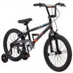 Mongoose Switch 18" Freestyle BMX Bike, Single Speed, Boys, Black Multi