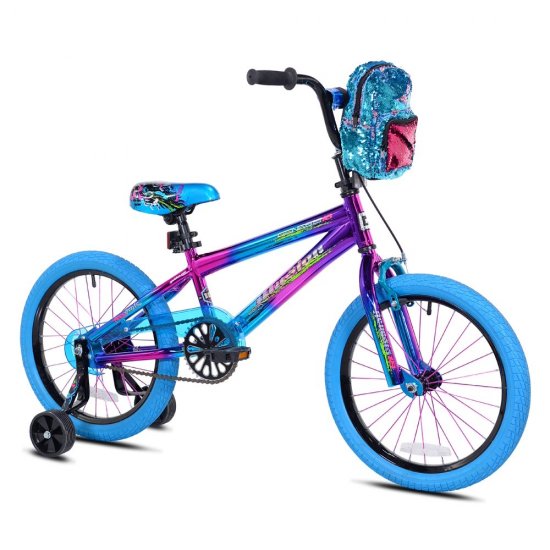 Genesis 18\" Illusion Girl\'s Bike, Blue/Purple