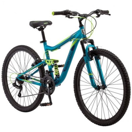 Mongoose Status 2.2 Bicycle-Color: Teal, Size: 26 In. , Style: Women's Full/Susp