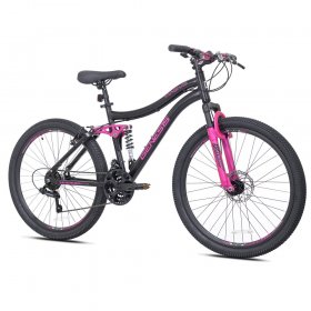 Kent Genesis 26 In. Maeve Women's Mountain Bike, Black and Pink