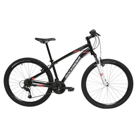 Decathlon Rockrider ST100 Mountain Bike, 27.5", 21 Speed, Black, Extra Large